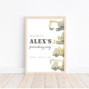 Search for bulldozer posters Dump truck birthday