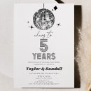 Search for 5 invitations Cheers to 5 years