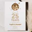 Search for cheers to 25 years invitations Couple