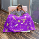 Search for purple unicorn blankets Modern