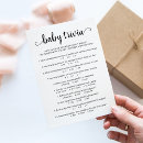 Search for baby shower trivia games Quiz