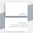 Search for simple black and white business cards Hair stylist