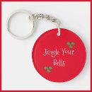 Search for jingle bell key rings Holiday season