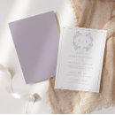 Search for monogram wreath wedding invitations Classic formal elegant