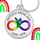 Search for autism key rings Rainbow