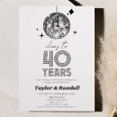 Search for 40 year anniversary invitations Couple