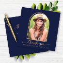 Search for college graduation thank you cards Navy blue