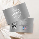 Search for aluminum business cards Qr code