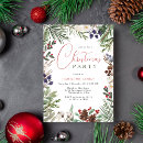 Search for foliage christmas invitations Watercolor
