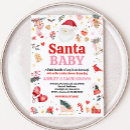 Search for red winter wonderland invitations Santa baby