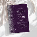 Search for purple and silver invitations Chic