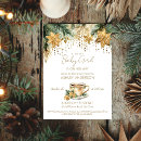 Search for winter tea party invitations Poinsettia
