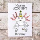 Search for axolotl birthday cards Pink