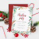 Search for foil seasonal invitations Watercolor