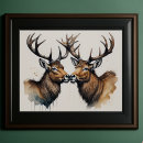 Search for stag posters Watercolor