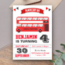 Search for bus birthday invitations England