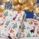 Search for alpaca christmas wrapping paper Pattern