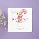 Search for teddy bear baby shower napkins Girl