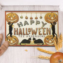 Search for vintage halloween doormats Jack o lanterns