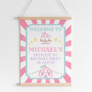 Search for welcome carnival signs Circus birthday welcome