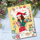 Search for cookies for santa invitations Red