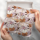 Search for spooky ghost wrapping paper Pink