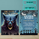 Search for werewolf invitations Spooky