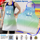 Search for love logo aprons Customisable monogram