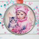 Search for cat girl christmas tree decorations Vintage
