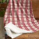 Search for farmhouse christmas blankets Red plaid