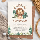Search for lion baby boy shower invitations Zoo animal