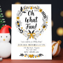 Search for oh what fun seasonal invitations Typography