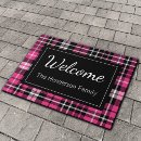 Search for pink doormats Gingham