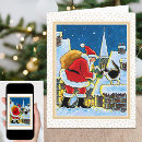 Search for black and white cat christmas cards Snow