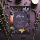 Search for dark bridal shower invitations Botanical