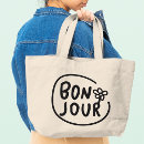 Search for bonjour tote bags Typography