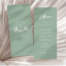 Search for vintage wedding menus Botanical