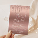 Search for glitter invitations Rose gold