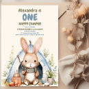 Search for rabbit birthday invitations Minimalist