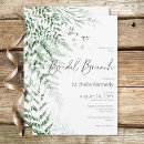 Search for greenery invitations Green and white