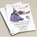 Search for block halloween invitations Witch