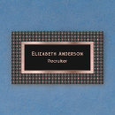 Search for recruitment business cards Black