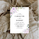 Search for purple hydrangea wedding invitations Watercolor