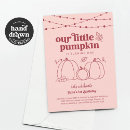 Search for pink pumpkin birthday invitations Is turning one