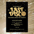 Search for glitter hens party invitations Black and gold