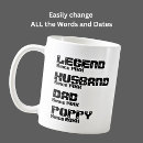 Search for pop pop the legend mugs For him