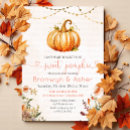 Search for floral pumpkin baby shower invitations A little pumpkin