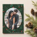 Search for oval christmas cards Greenery