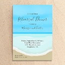 Search for beach rehearsal dinner invitations Blue