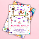 Search for gymnastics party invitations Digital gymnastic